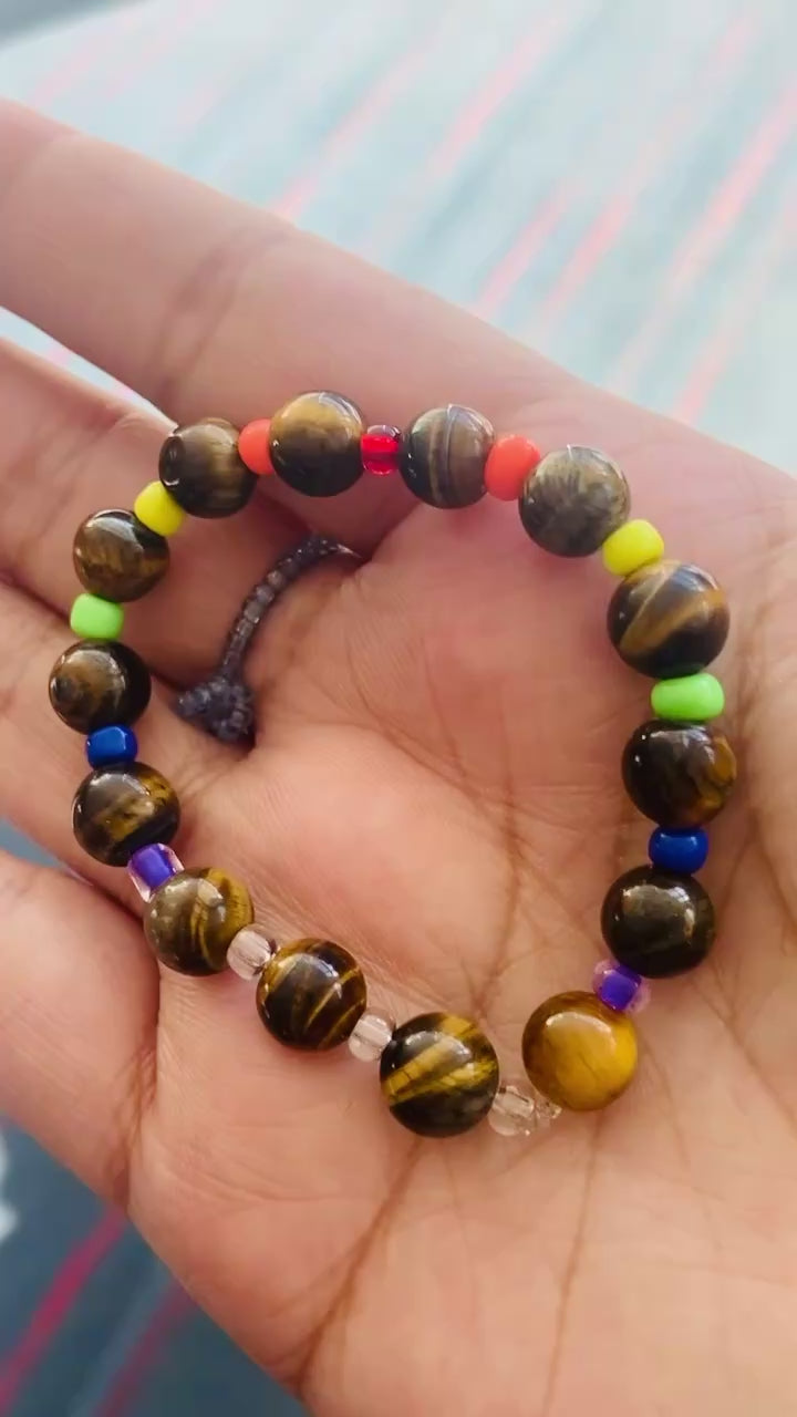 Stretch Beaded-Stone Colorful